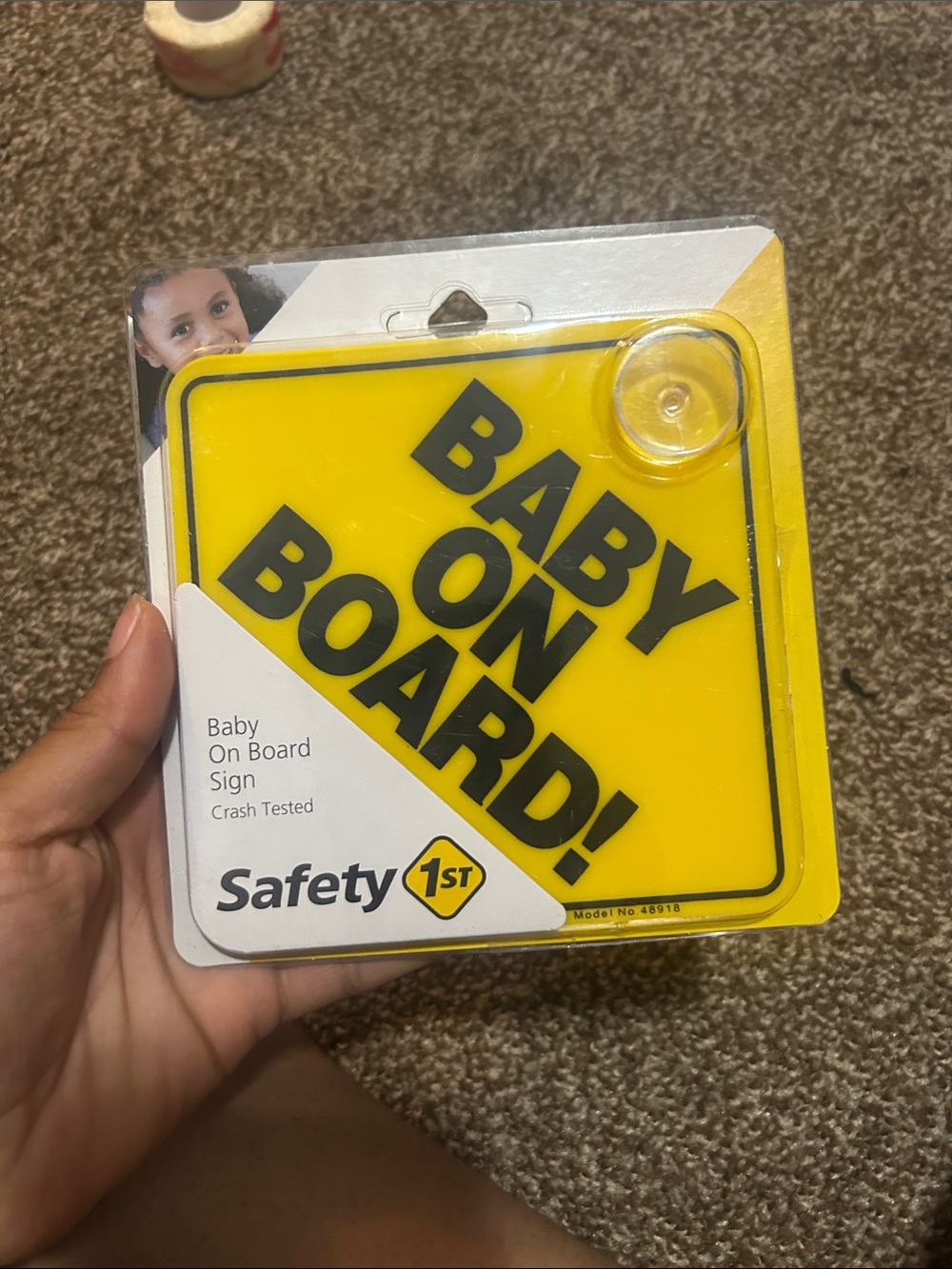 Safety 1st Baby On Board! Yellow Car Sign
